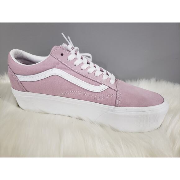 NEW Vans - Old Skool Stacform Lilac Women's Size‎ 11.5 Mauve lavender platform - Picture 5 of 9
